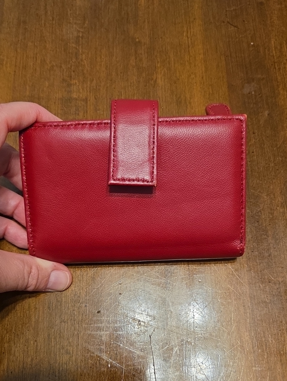 Source Unknown Red Leather Wallet